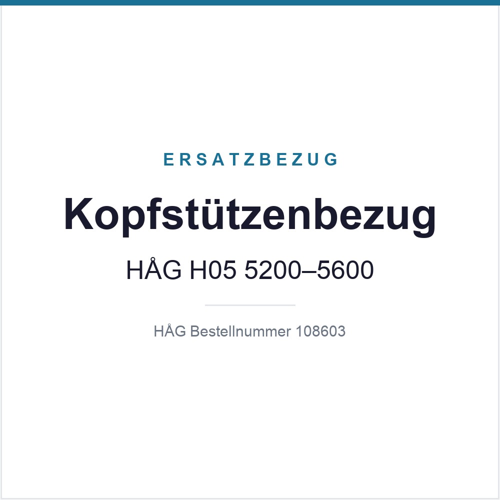 Kopfstützenbezug HAG H05 5200-5600