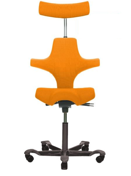 HAG Capisco 8107 Comfort orange  mit schwarzem Fußkreuz