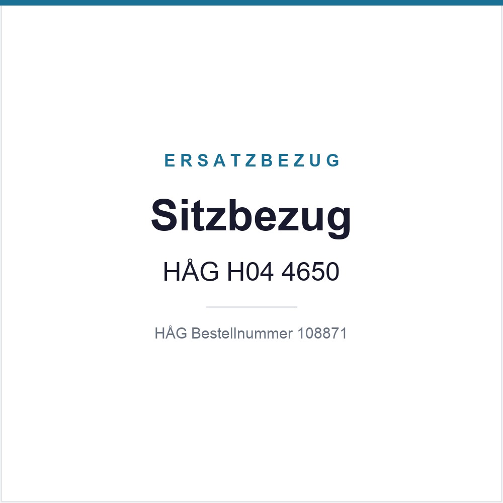 Sitzbezug HAG H04 4650