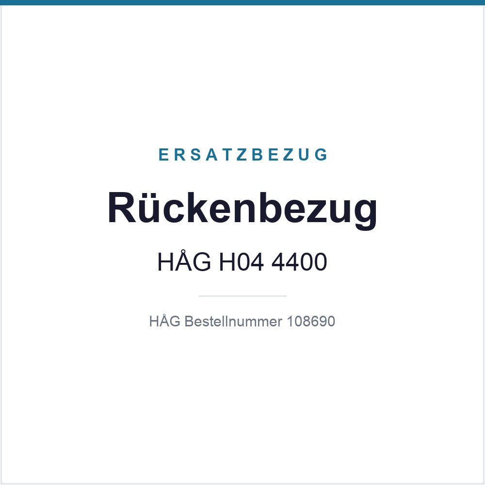 Rückenbezug HAG H04 4400