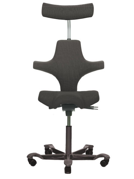 HAG Capisco 8107 Comfort grau  mit schwarzem Fußkreuz
