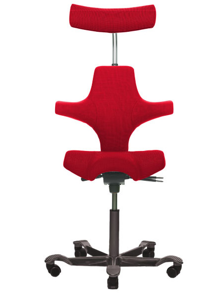 HAG Capisco 8107 Comfort rot  mit schwarzem Fußkreuz