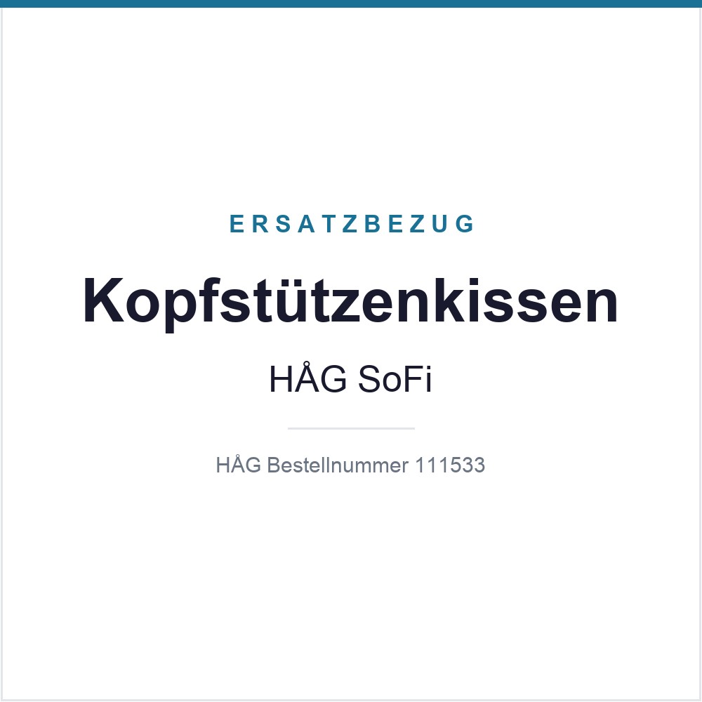Kopfstützenkissen komplett HAG SoFi