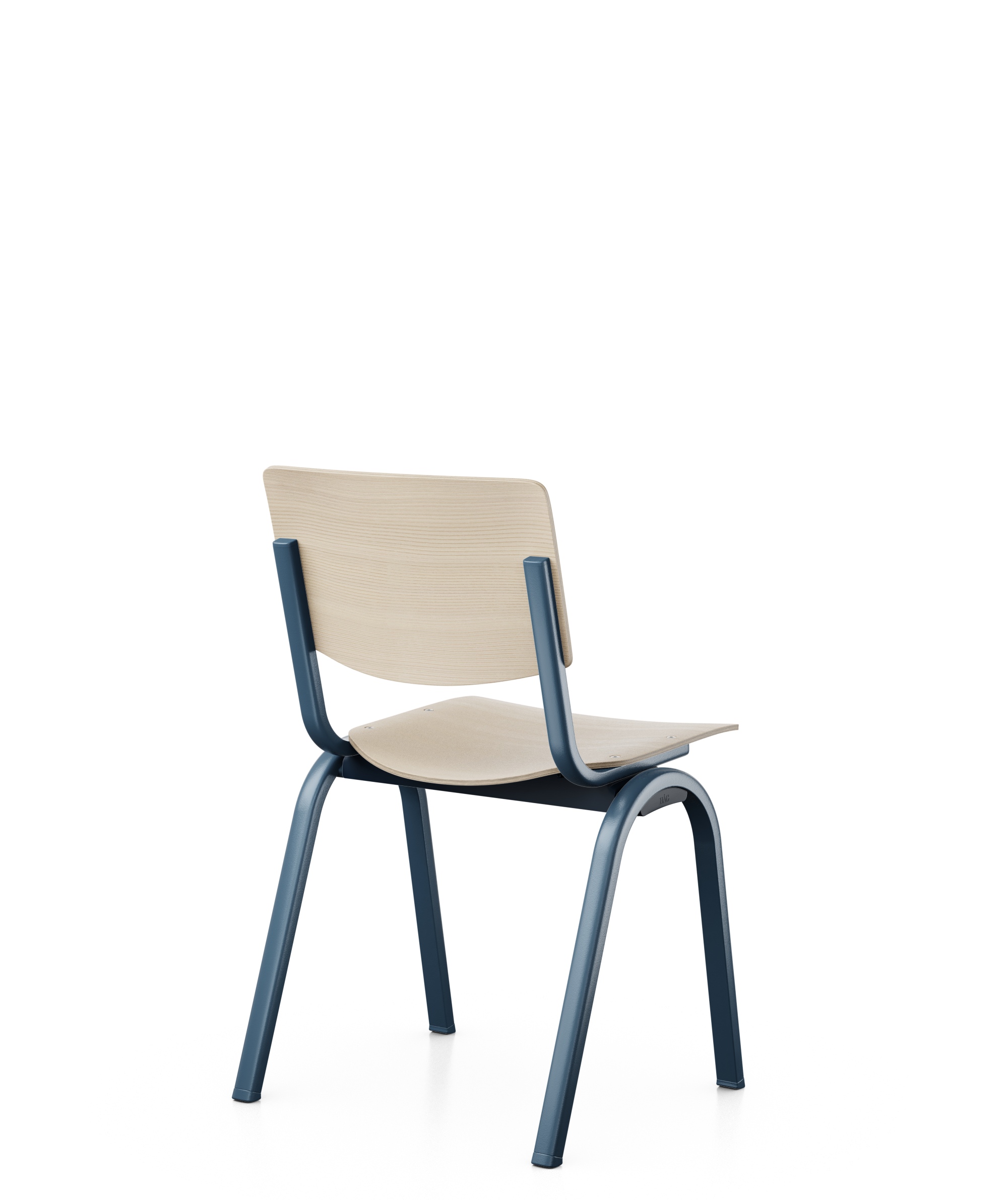 HAG Celi 9200 - Stapelstuhl - Holz Esche natur, Gestell Blueberry