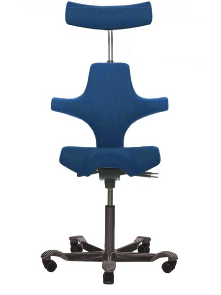 HAG Capisco 8107 Comfort dunkelblau  mit schwarzem Fußkreuz