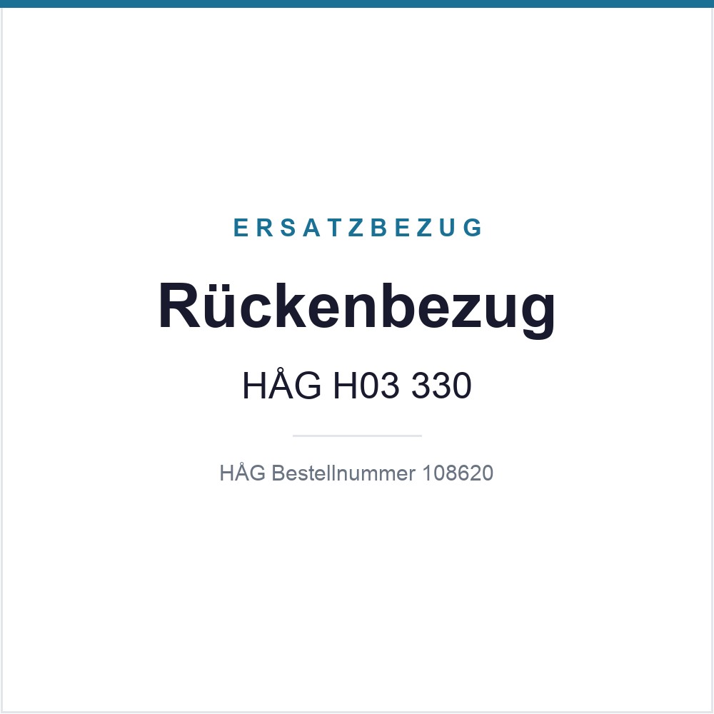 Rückenbezug HAG H03 330