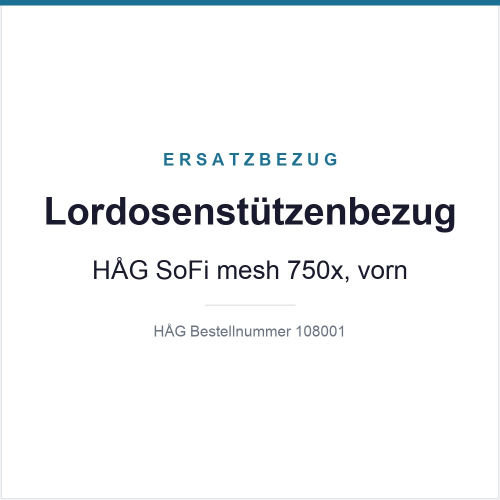 Lordosenstützenbezug Vorderseite HAG SoFi mesh 750x