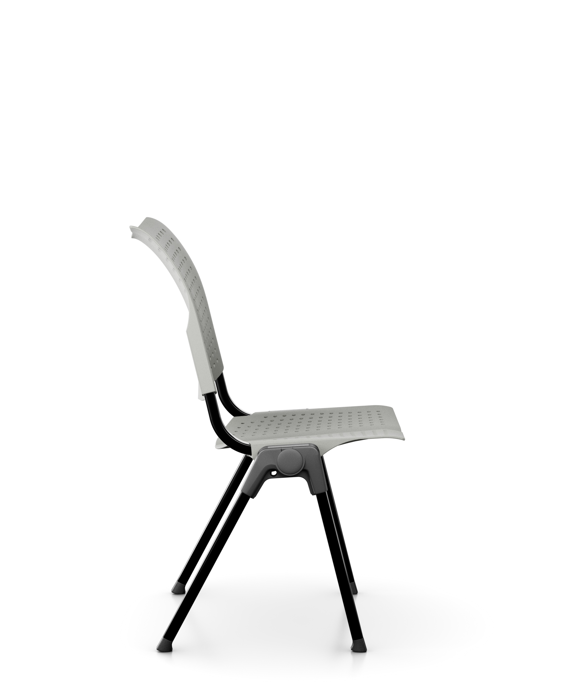 HAG Conventio Wing 9811 - Sitzfläche/Lehne - grau, Gestell schwarz