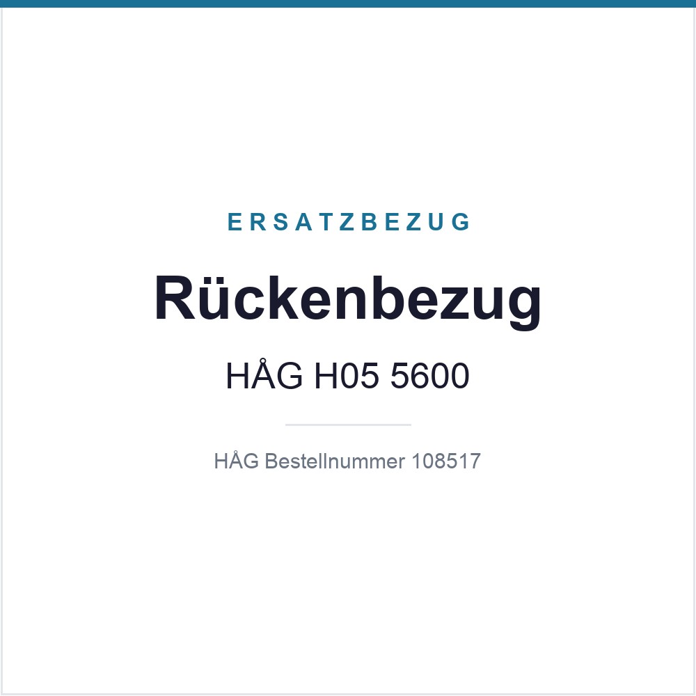 Rückenbezug HAG H05 5600