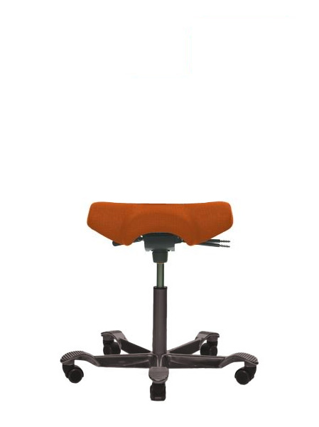 AG Capisco 8105 Comfort terracota 9055 mit schwarzem Fußkreuz