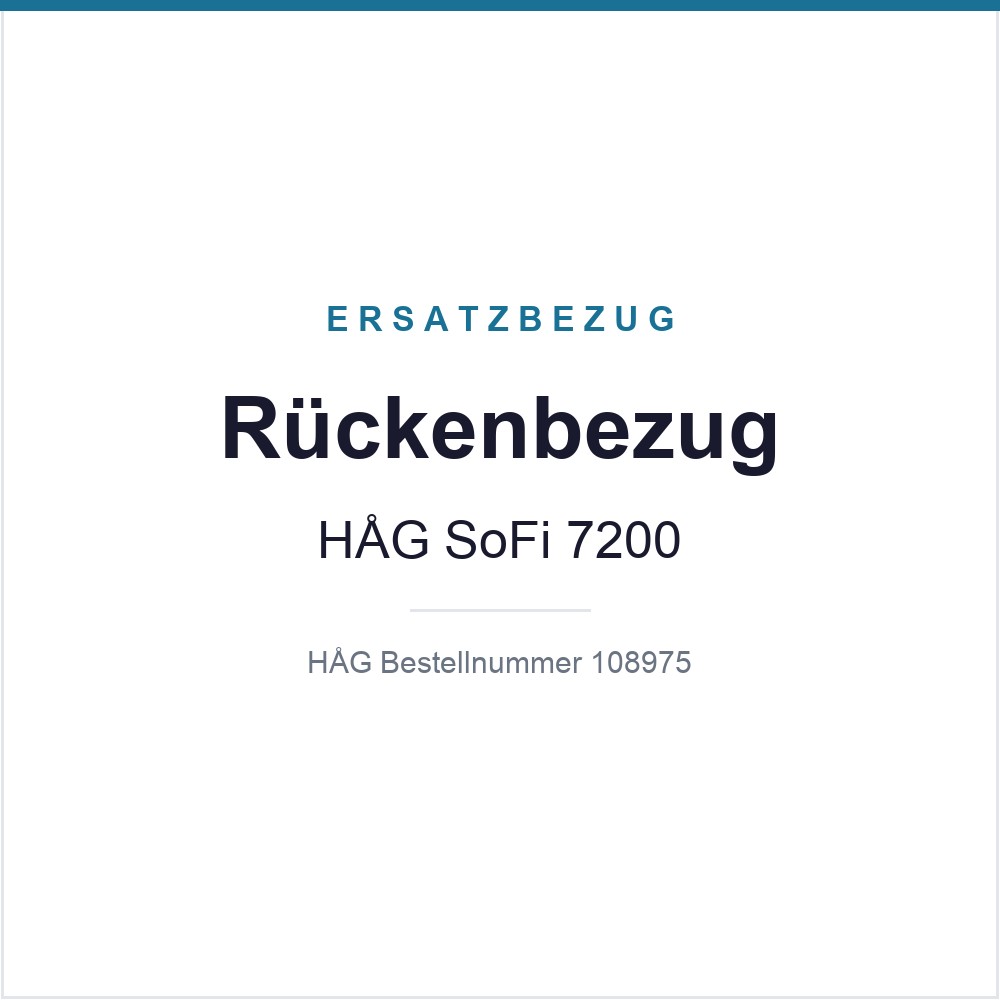Rückenbezug HAG SoFi 7200 (mittel)