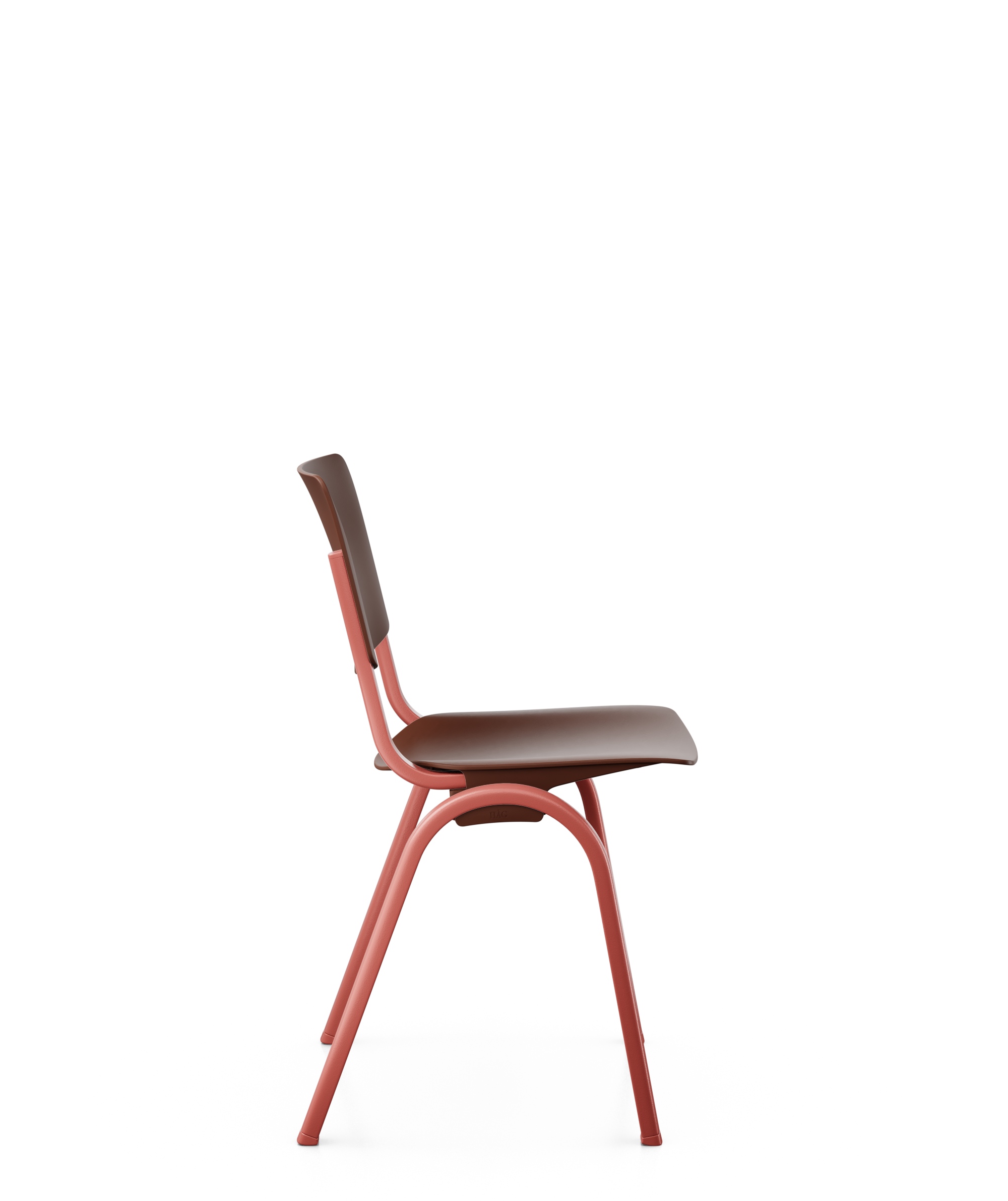 HAG Celi 9100 - Stapelstuhl - Kuststoff Chestnut, Gestell Blush Rose