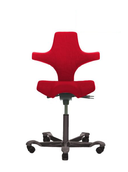 HAG Capisco 8106 Xtreme rot 079 mit schwarzem Fußkreuz