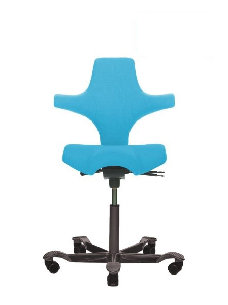 HAG Capisco 8106 Comfort taubenblau 67001  mit schwarzem Fußkreuz