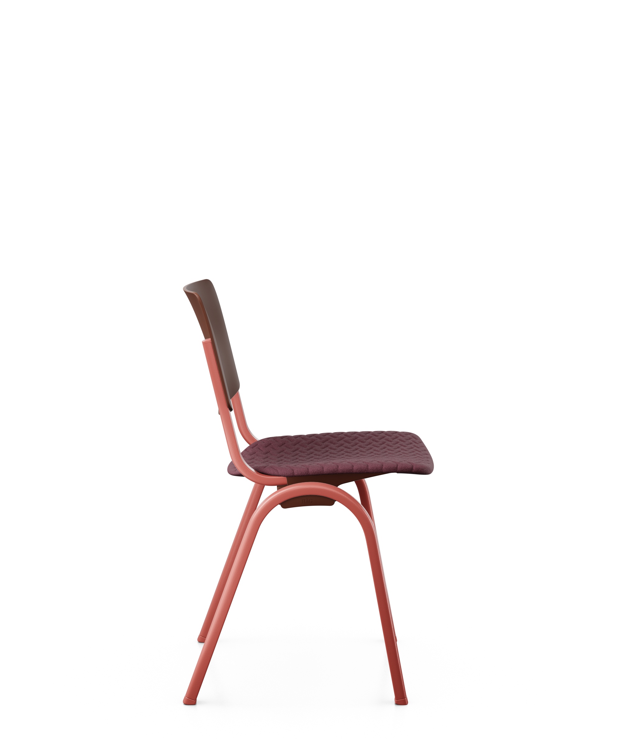 HAG Celi 9140 - Stapelstuhl - Kuststoff/Polster Chestnut, Gestell Blush Rose