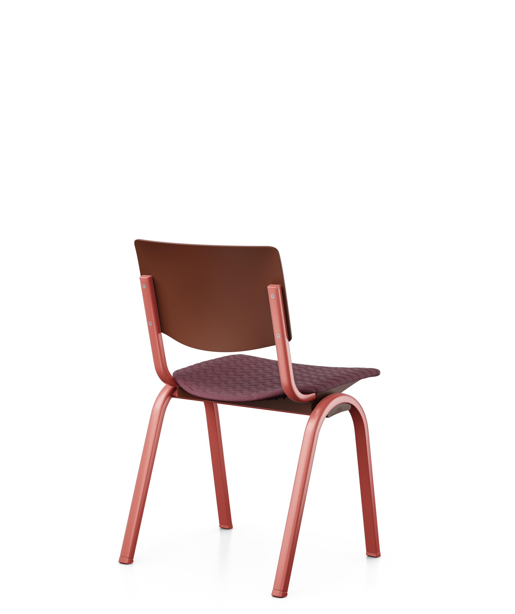 HAG Celi 9140 - Stapelstuhl - Kuststoff/Polster Chestnut, Gestell Blush Rose