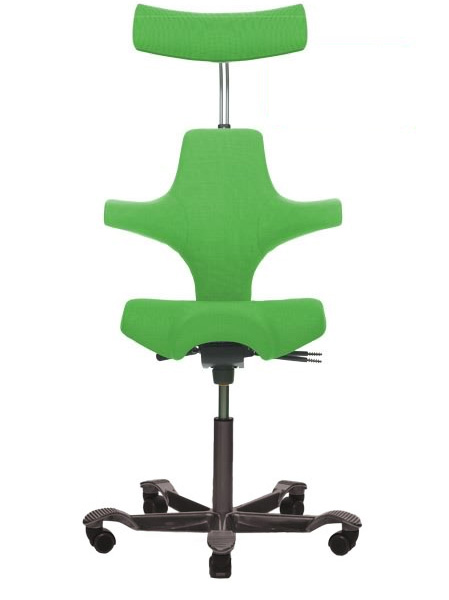 HAG Capisco 8107 Comfort grasgrün mit schwarzem Fußkreuz