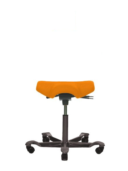 HAG Capisco 8105 Comfort orange 63001 mit schwarzem Fußkreuz