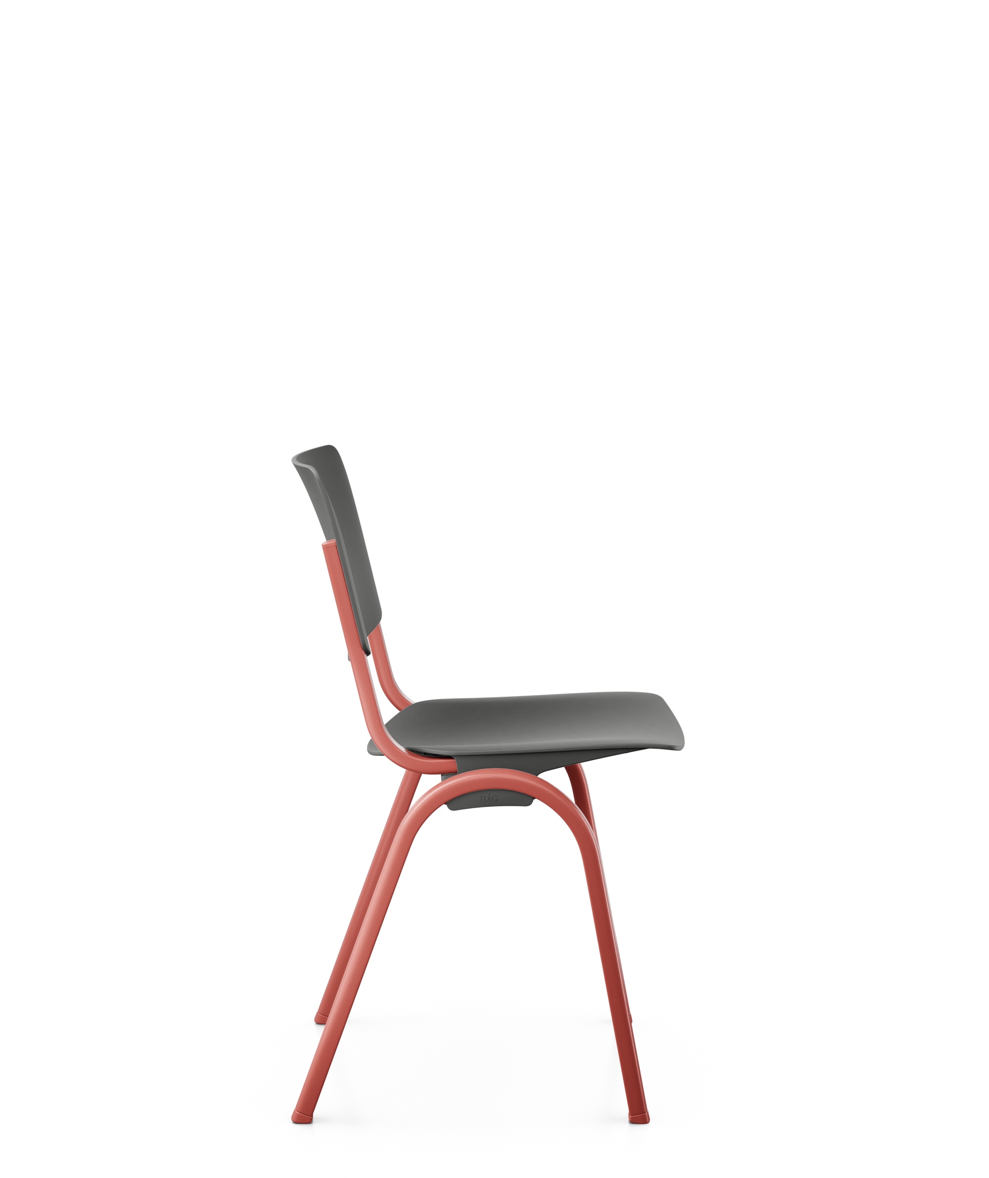 HAG Celi 9100 - Stapelstuhl - Kuststoff Slate, Gestell Blush Rose