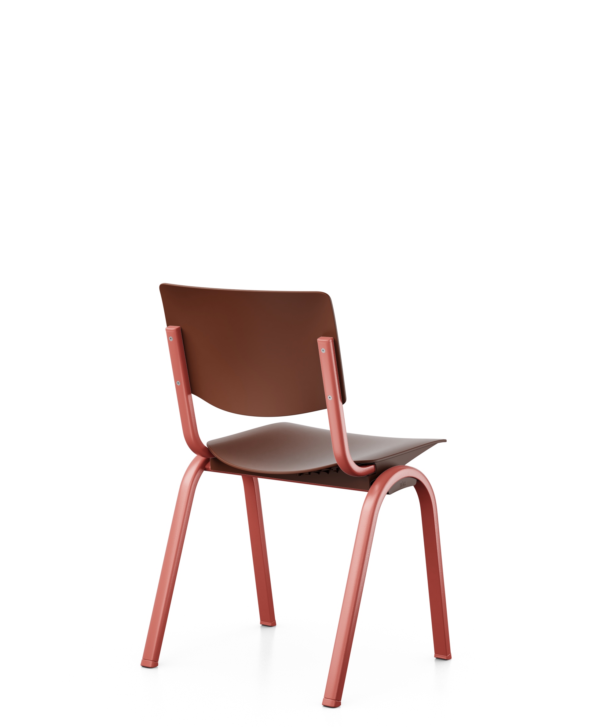 HAG Celi 9100 - Stapelstuhl - Kuststoff Chestnut, Gestell Blush Rose