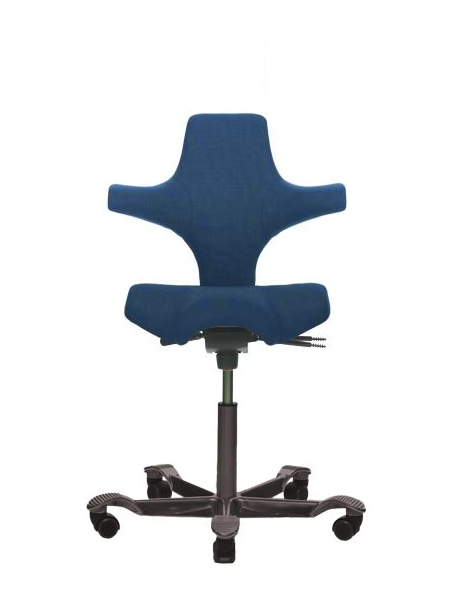 HAG Capisco 8106 Comfort dunkelbau 0040 mit schwarzem Fußkreuz