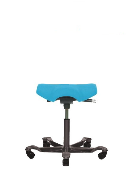 HAG Capisco 8105 Comfort taubenblau mit schwarzem Fußkreuz