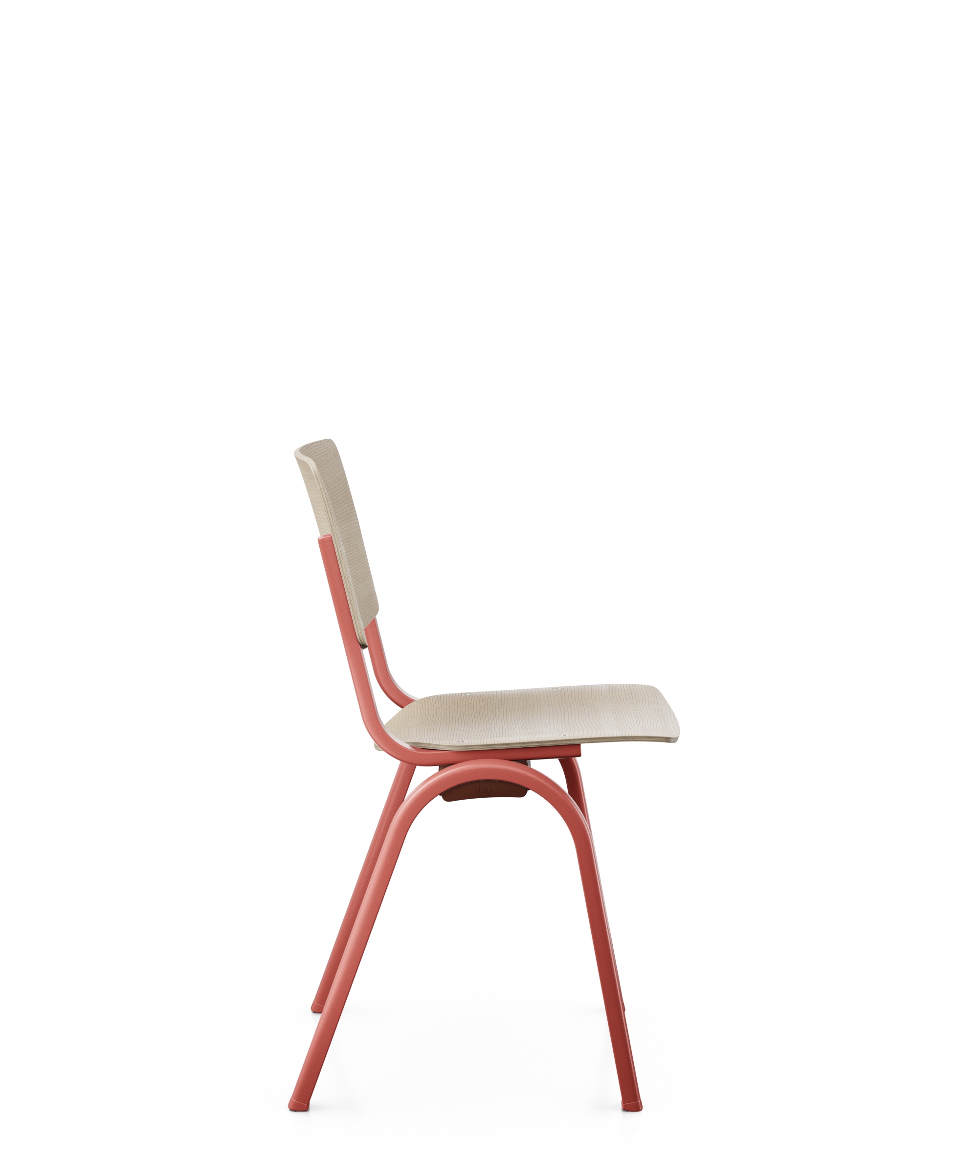 HAG Celi 9200 - Stapelstuhl - Holz Esche natur, Gestell Blush Rose