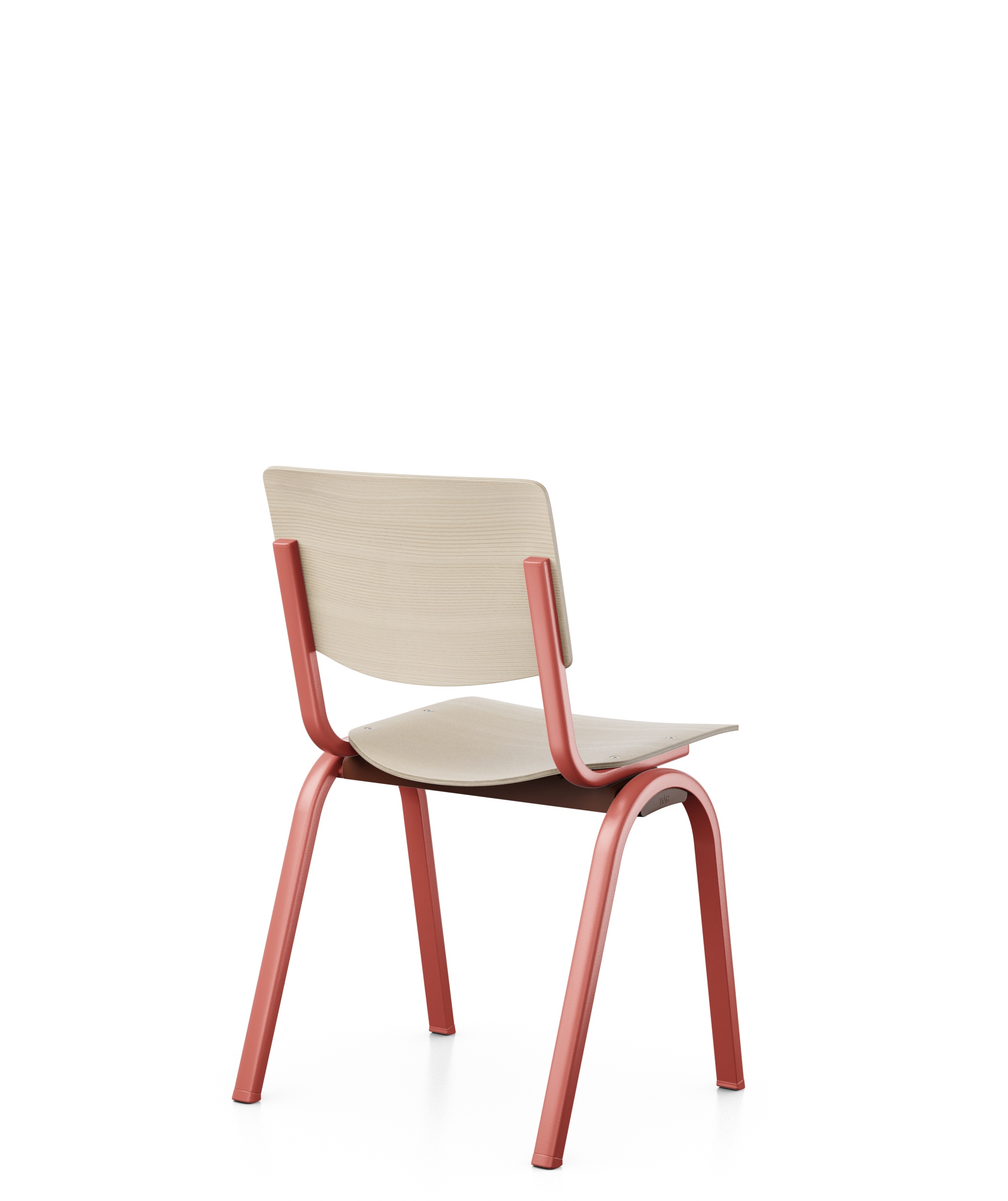 HAG Celi 9200 - Stapelstuhl - Holz Esche natur, Gestell Blush Rose